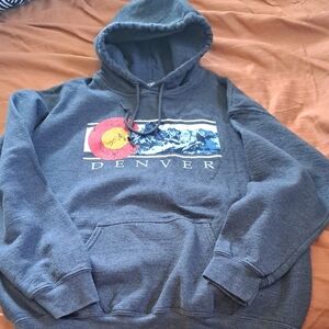 Gildan Denver Graphic Hoodie - Dark Gray